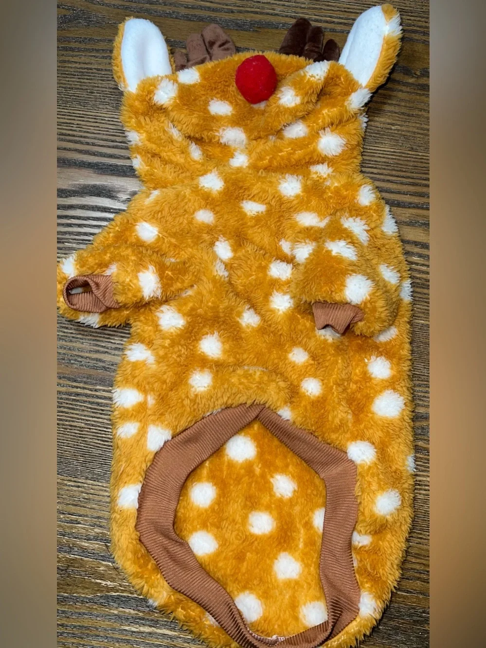Rudolph the Reindeer Pet Costume - L - Worn Once
